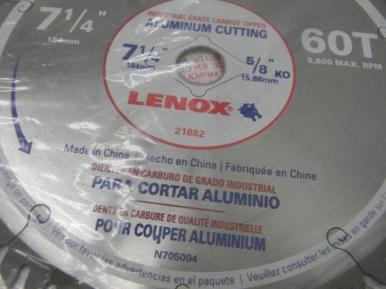 ENOX 7-1/4″ Diam, 5/8″ Arbor Hole Diam, 60 Tooth Saw Blade 21882AL714060CT