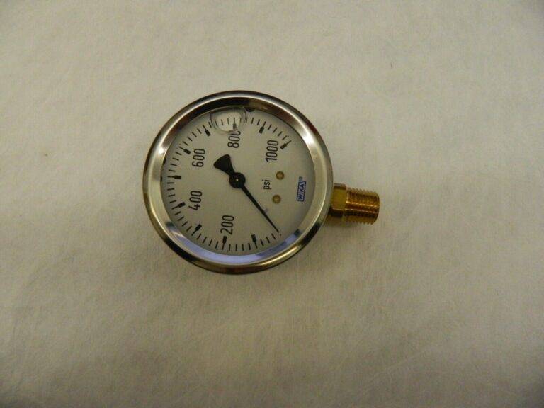 WIKA Pressure Gauge: 2-1/2″ Dial Lower Mount 9767053