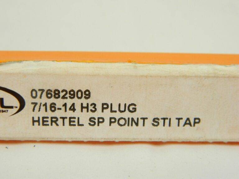 HERTEL HSS STI Tap 7/16-14 UNC, H3, 3 FL, Plug Chamfer, Bright Finish 07682909