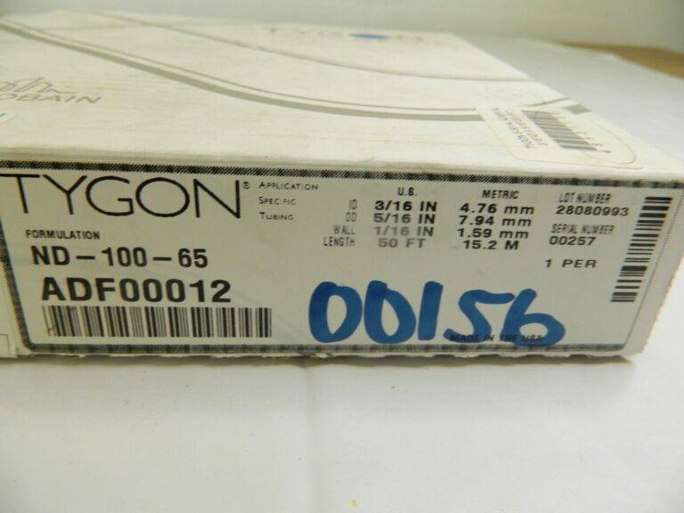 Tygon Tube 3/16″ ID x 5/16″ OD, 1/16″ Wall Thickness, Approx. 50' Long, 547469