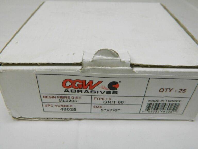 CGW Fiber Disc 5″ Disc Dia, 7/8″ Hole, 60 Grit, Aluminum Oxide Qty 25 48025