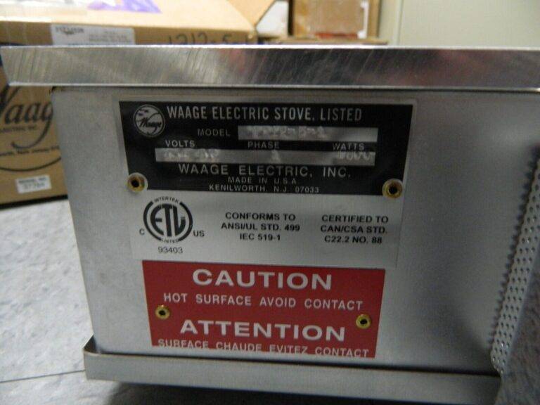 WAAGE 12″ Long x 12 Wide x 6″ High, 115 Volt Hot Plate 1212-5-1