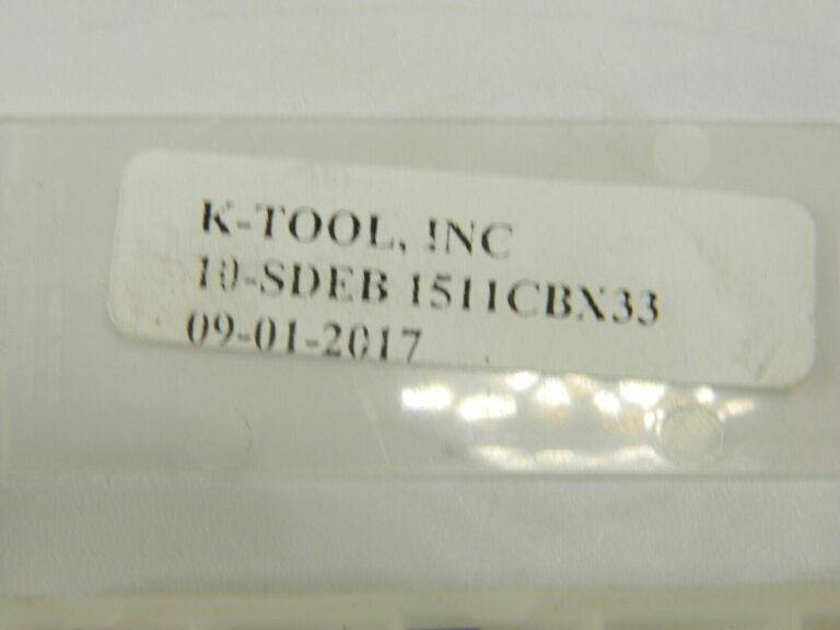 K Tool Carbide Milling Insert SDEB1511CB X33 Qty 10 46145462