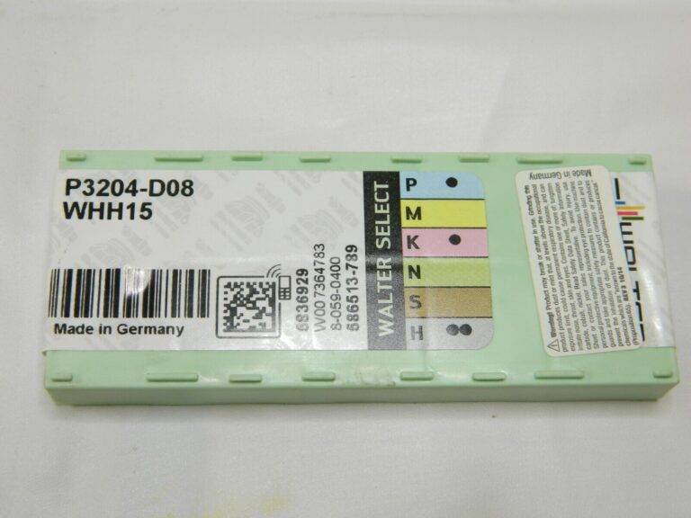 Walter Carbide Milling Insert P3204 –D08 WHH15 Qty 7 5836929