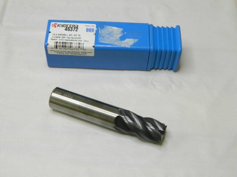 SGS Solid Carbide Square End Mill 0.7087'' Dia, 1.2598'' LOC, 4 Flutes 46372