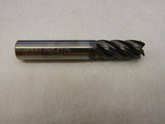 AMERICAN TOOL SERVICE Square End Mill: 7/16'' 5 Fl Solid Carbide 750-4375