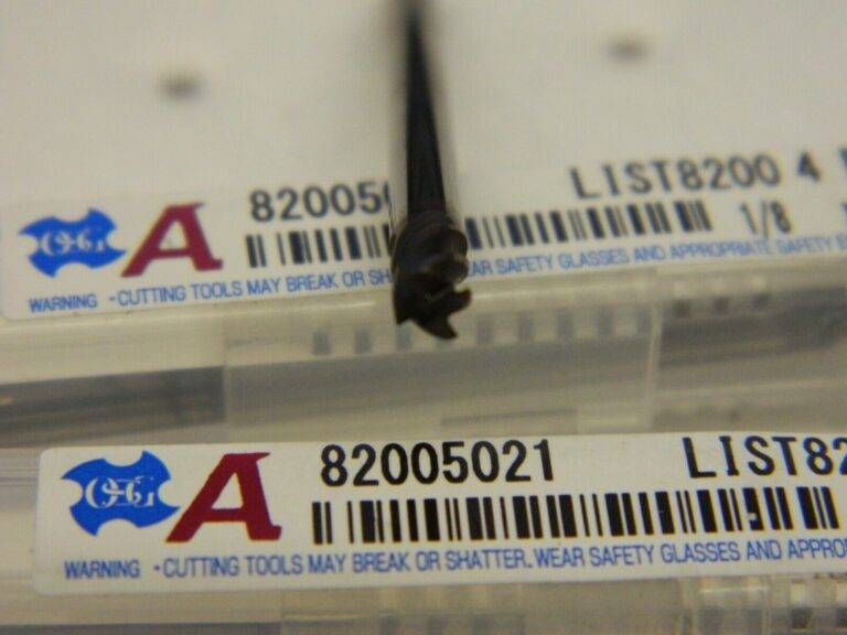 OSG Square End Mill qty 3 1/8'' Dia Solid Carbide 4 Fl 82005021