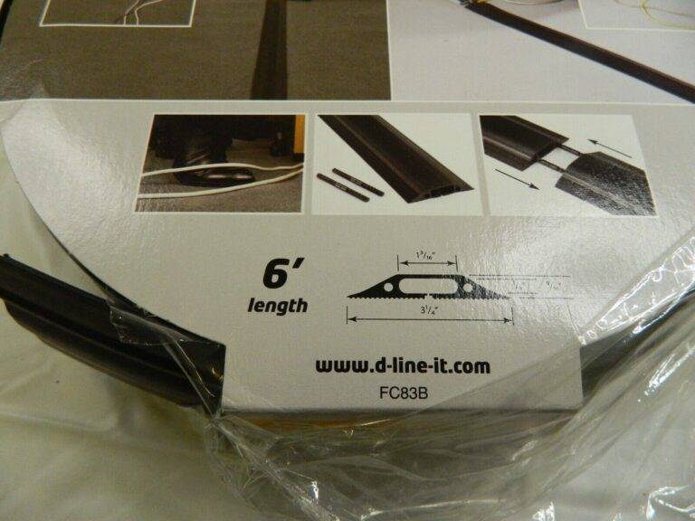 D-LINE Floor Cable Cover: Polyvinylchloride, 1 Channel US/FC83B