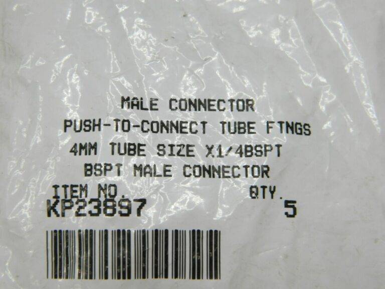 PARKER Push-To-Connect Tube to Male BSPT Tube Fitting 1/4″ Thread Qty 5 KP23897