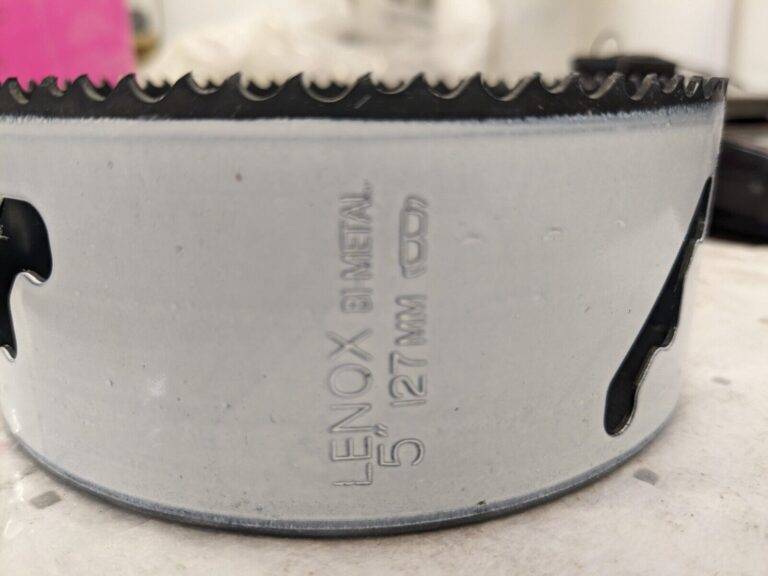 LENOX Hole Saw: 5″ Saw Dia, 1-1/2″ Cut Depth 3008080L