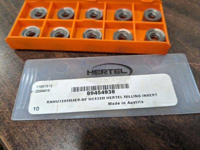 HERTEL Milling Insert 10pk: RNHU1205M4ER–MF, HC535M 6000163