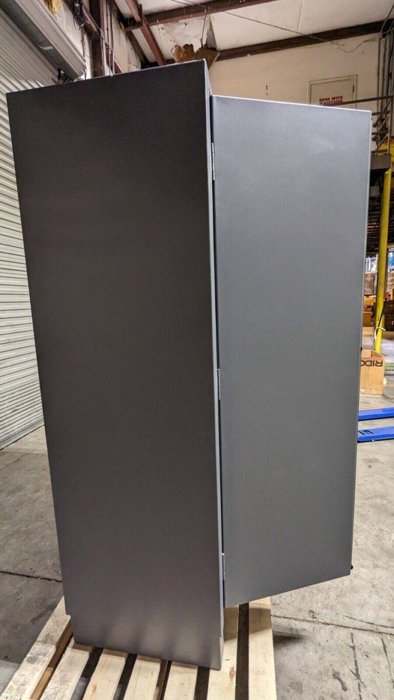 DURHAM Locking Steel Storage Cabinet 4 Shelf Padlock Hasp HDC-244878-4S95
