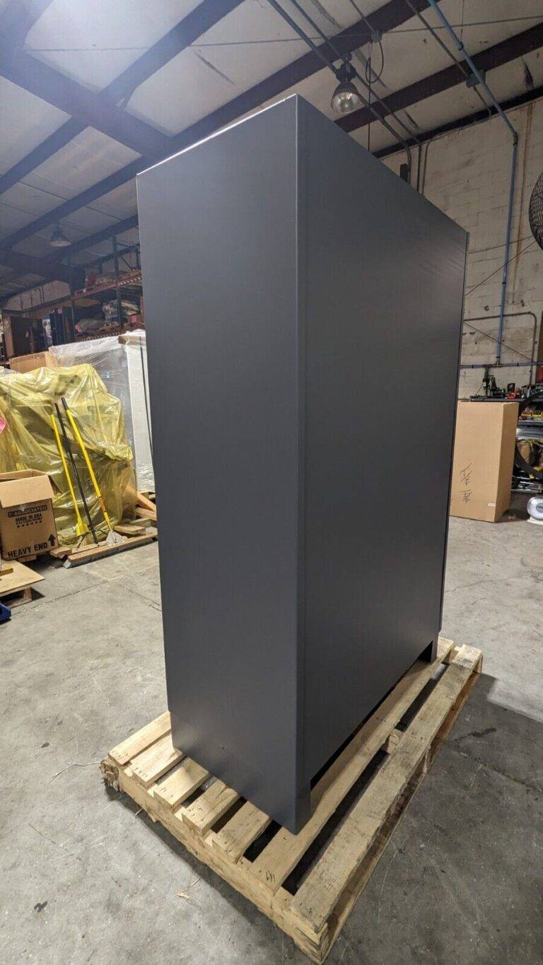 DURHAM Locking Steel Storage Cabinet 4 Shelf Padlock Hasp HDC-244878-4S95