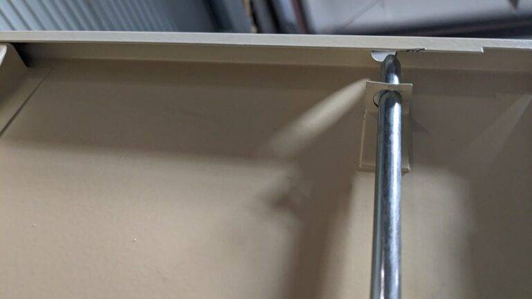 Mobile Bench Work Center 22″ OAD 1 Shelf Steel Body Damaged