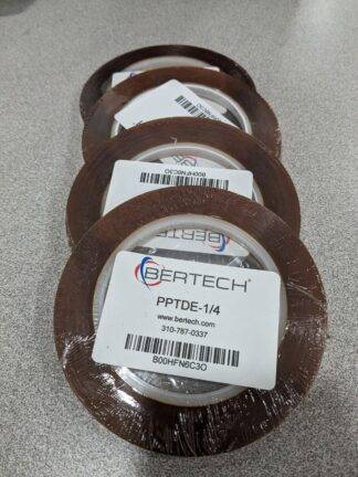BERTECH Amber Double-Sided Polyimide Tape: 1/4″ Wide Qty 4 PPTDE-1/4