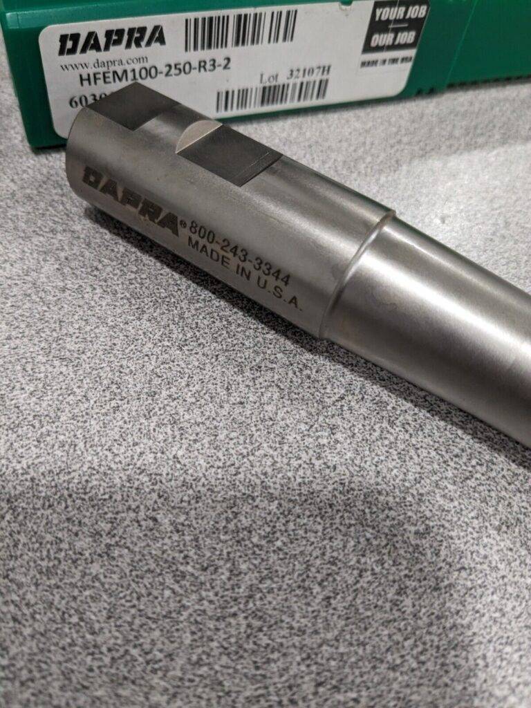 Dapra Mid-Feed End Mill, 1" Dia., 2-Flute. HFEM100-250-R3-2 60300