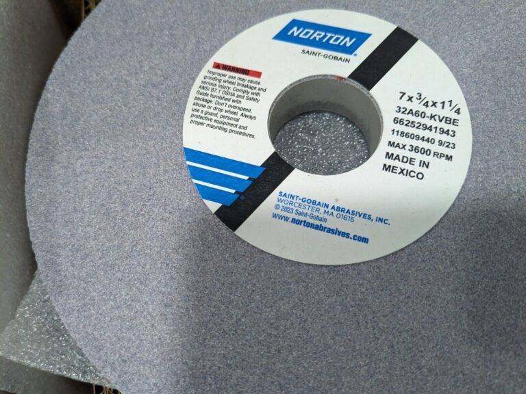 NORTON SurfaceGrindingWheel2pk 7″ Dia 3/4″ Thick 1-1/4″ Hole 60 Grit 66252941943