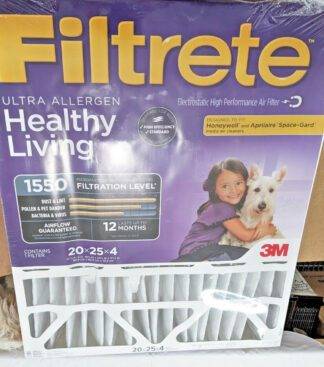 4 PACK 3M Ultra Allergen Reduction Filters 20" X 25" X 4" NDP03-4IN-4 7100097247