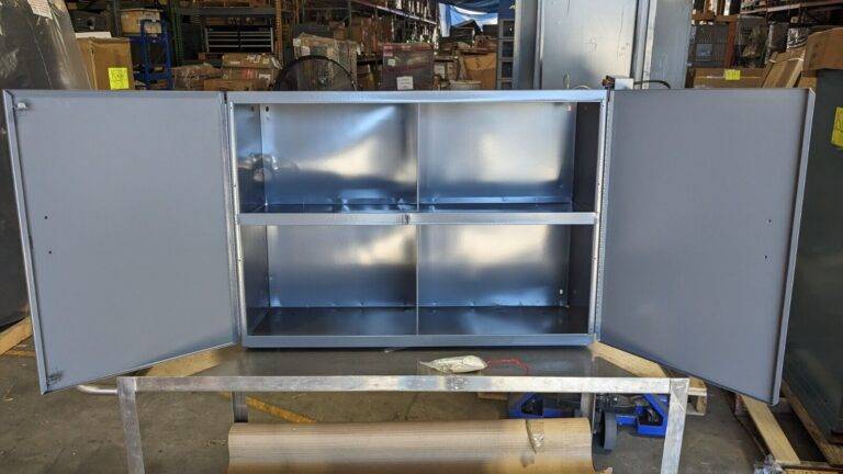 DURHAM Wall Steel Storage Cabinet 33-3/4" Wide 12-7/8" Deep 23-7/8" High Damage