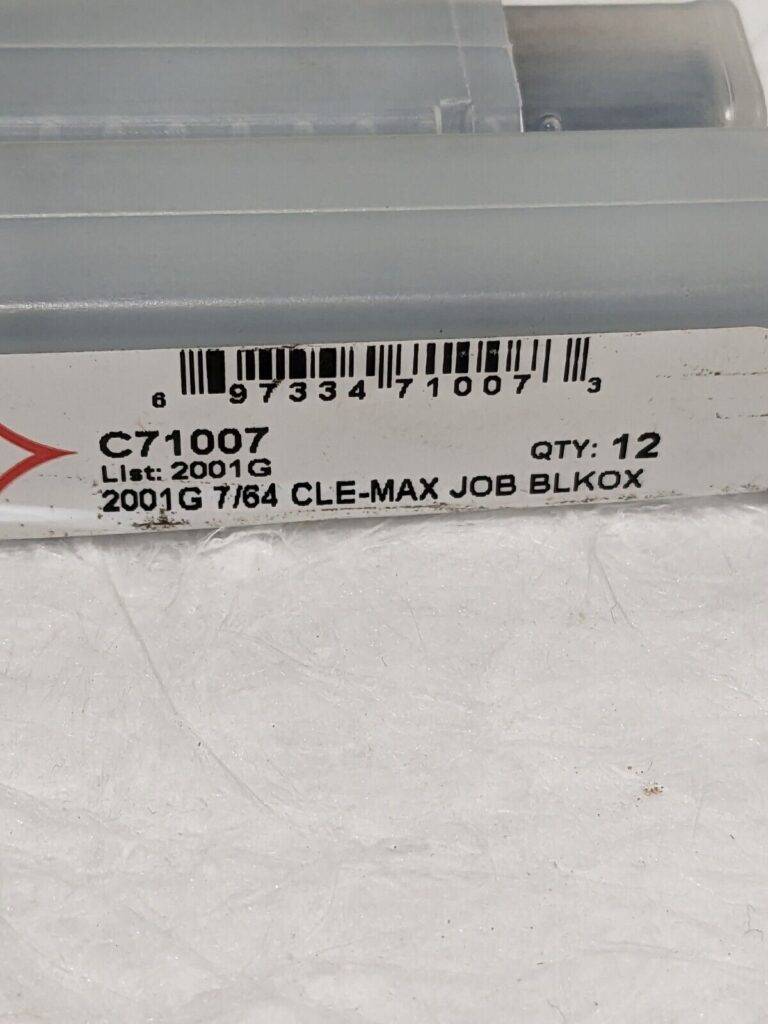 CLEVELAND Jobber Drill: 7/64" Dia, 118 deg Point, High Speed Steel Qty 36 C71007