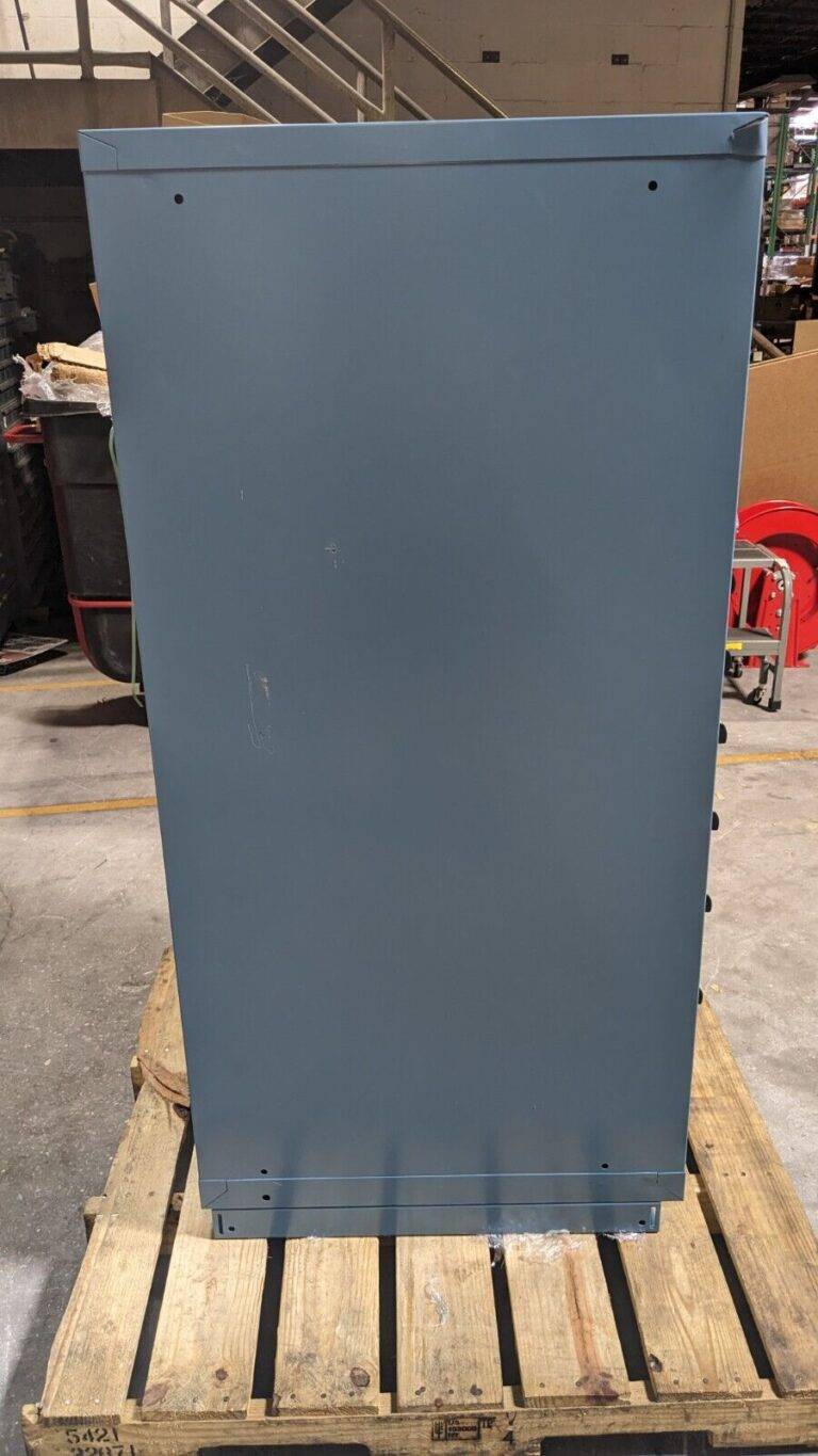 LISTA Modular Steel Storage Cabinet 28 x 28 x 59 440 lb Cap 12 Drawer Damaged