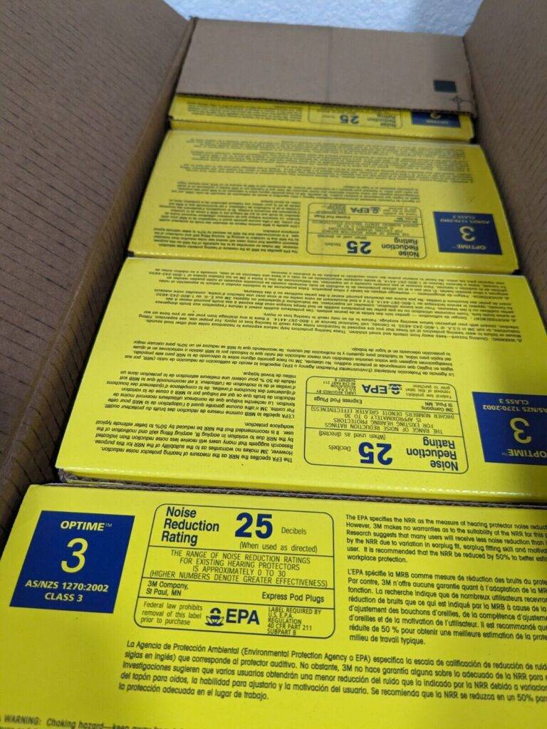 3M Earplugs 400ct: 25 dB, Foam, Round, Push-In Stem, Uncorded 7000127178