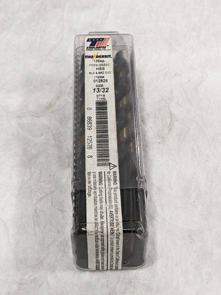 Triump Twist Jobber Drill: 13/32" Dia, 135 deg Point, HSS Qty 6 012526