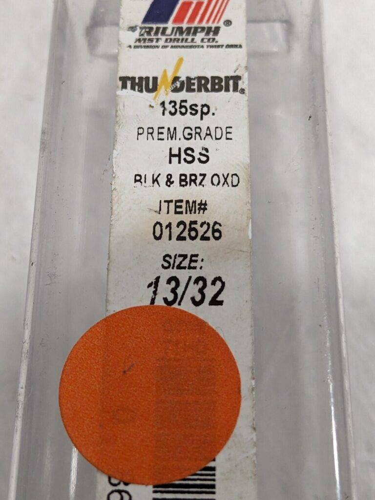 Triump Twist Jobber Drill: 13/32" Dia, 135 deg Point, HSS Qty 4 012526