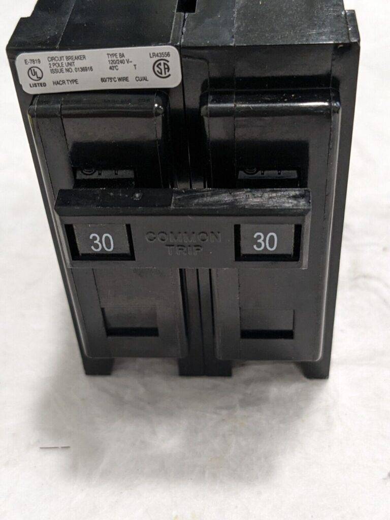 EATON CUTLER-HAMMER 30 Amp 120/240 VAC 2 PoleBolt On Mini Circuit BreakerBAB2030