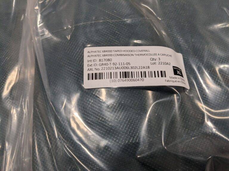 ANSELL Disposable Coveralls 6pk Chemical, Size X-Large GR40-T92-111-05