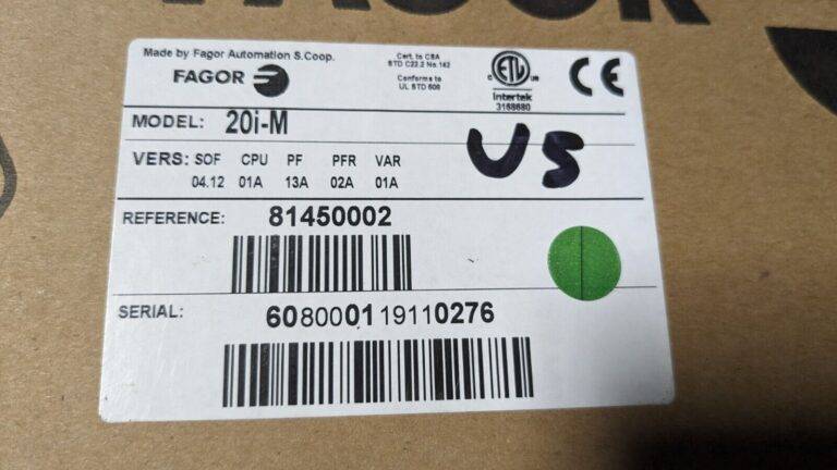 FAGOR Turning DRO System 2 Axes 12" X-Axis Trav 120" Z-Axis Trav LATHE DRO T12