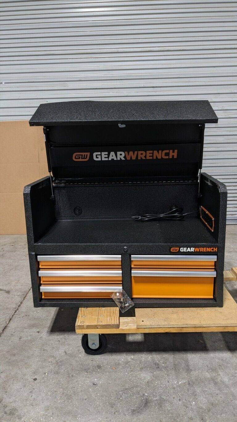 GEARWRENCH 5 Drawer Top Tool Chest 18 x 23 x 36” Steel Black/Orange 83242 Damage