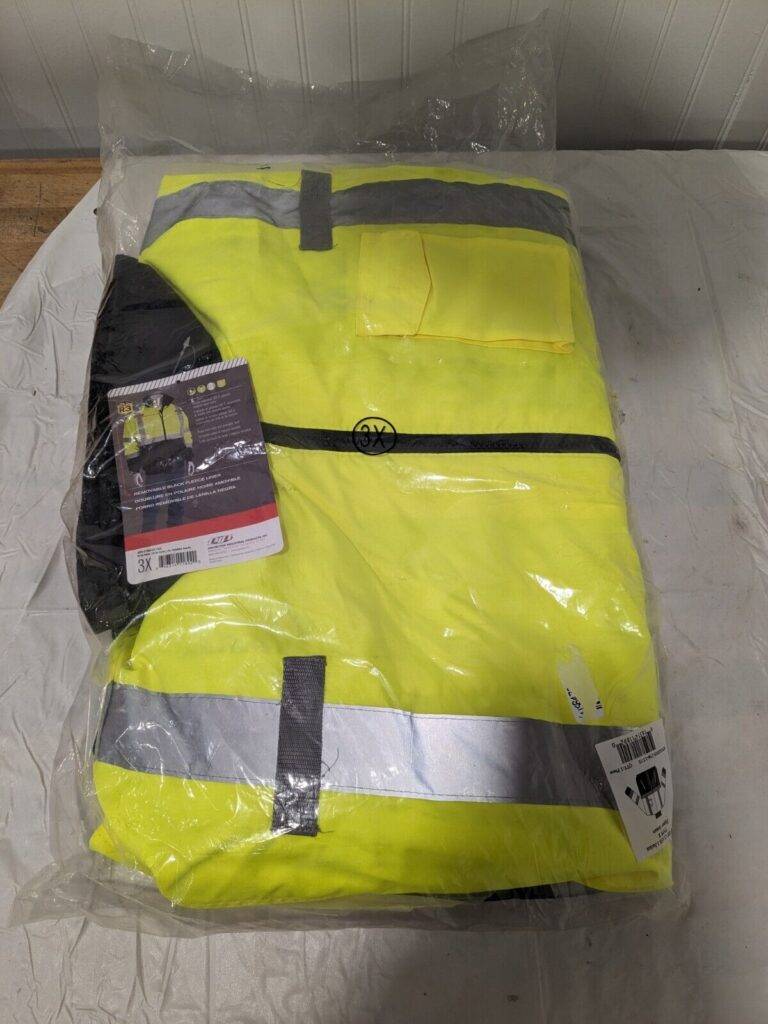 PIP Work Jacket: Size 3X-Large, Polyester, Zipper Closure 333-1766-LY/3X