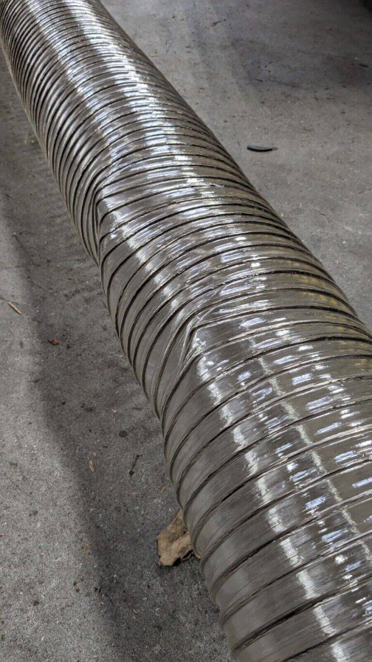 HI-TECH DURAVENT Blower Duct Hose Polyvinylchloride 8" ID 7 psi 25' -20 to 180°