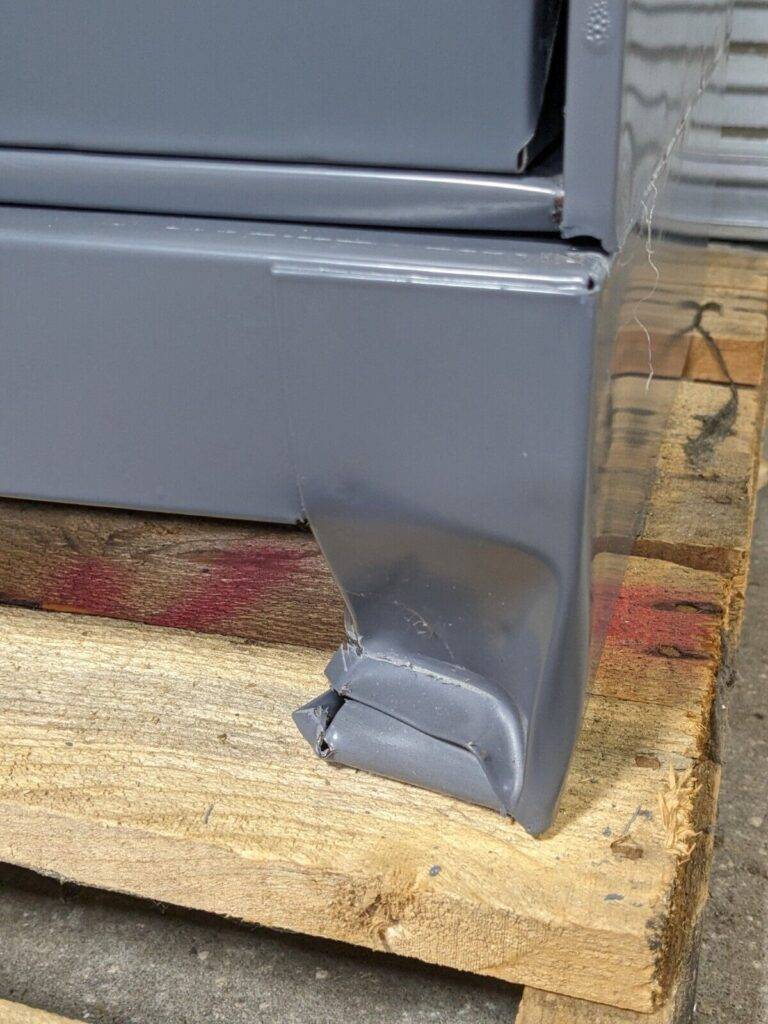 Durham Bin Storage Cabinet 60 Drawer 48 x 34 x 17 Steel Gray 028-95 Damaged