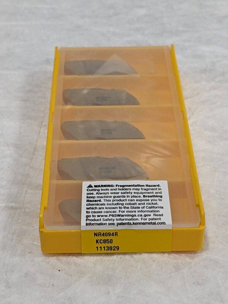KENNAMETAL Grooving Insert: NR4094 KC850, Solid Carbide Qty 5 1113829