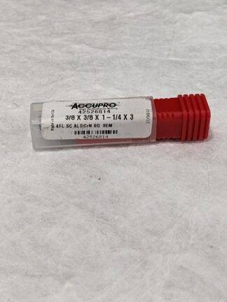 ACCUPRO Square End Mill: 3/8" Dia, 1-1/4" LOC, 4 Flute 42526814