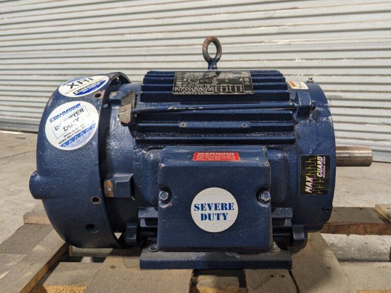 Marathon Severe Duty Electric Motor 7.5 HP 230/460v 3 Ph 213TTFS6531 Damaged