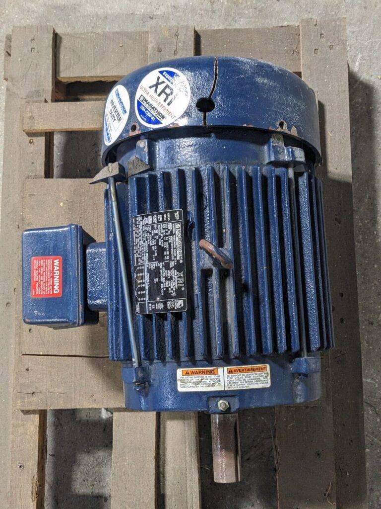 Marathon Severe Duty Electric Motor 7.5 HP 230/460v 3 Ph 213TTFS6531 Damaged