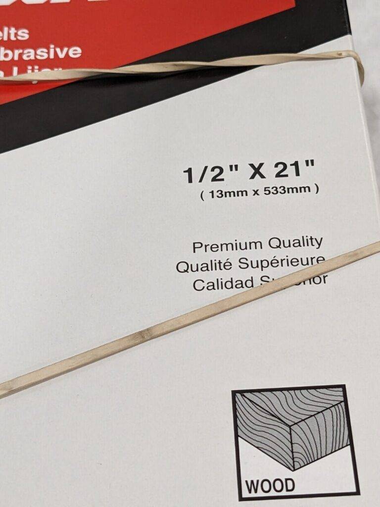 Makita 1/2-Inch x 21-Inch Abrasive Sanding Belt - 80 Grit Qty 60 A-34584