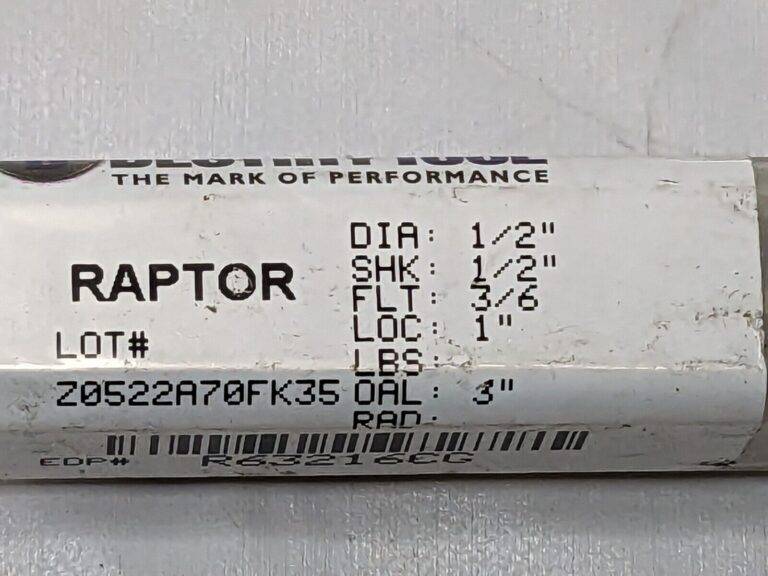 Destiny Tool Raptor Carbide End Mill 1/2" X 1" X 3" 3/6 FLT R63216CG