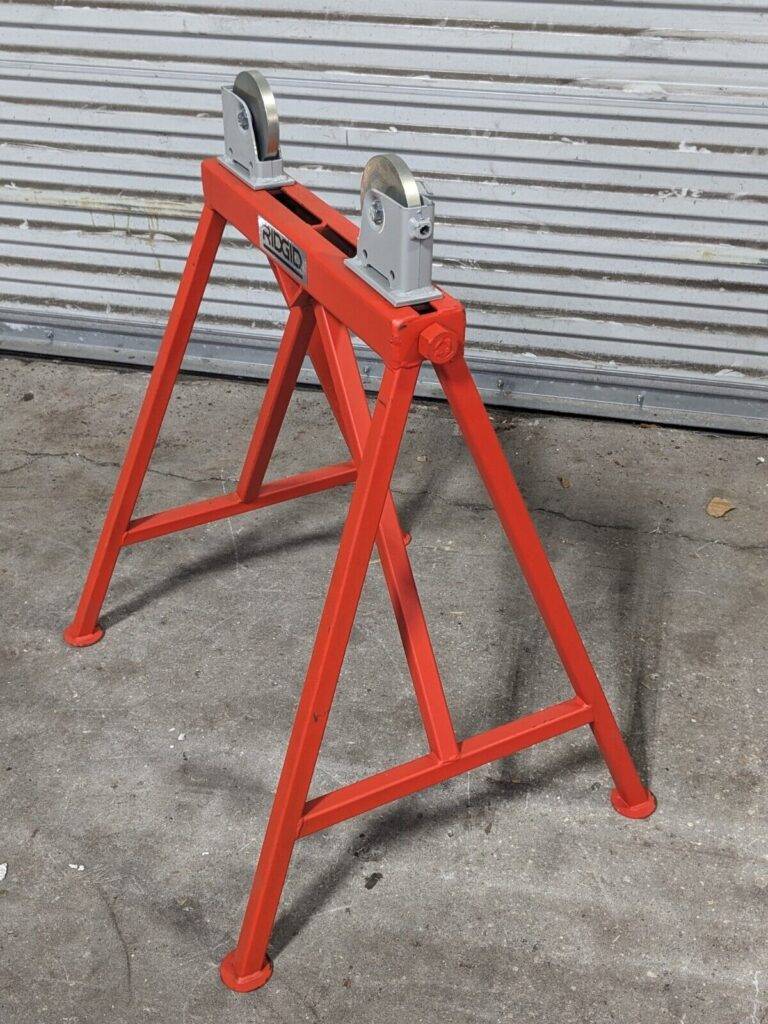 Ridgid Pipe Stand w/ Adjustable Steel Roller Heads 1/4" to 36" Capacity 64642