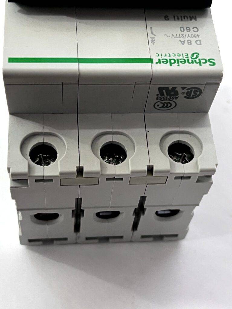 SCHNEIDER ELECTRIC 24537, 8 Amp, 3 Pole, DIN Rail Mount Standard Circuit Breaker