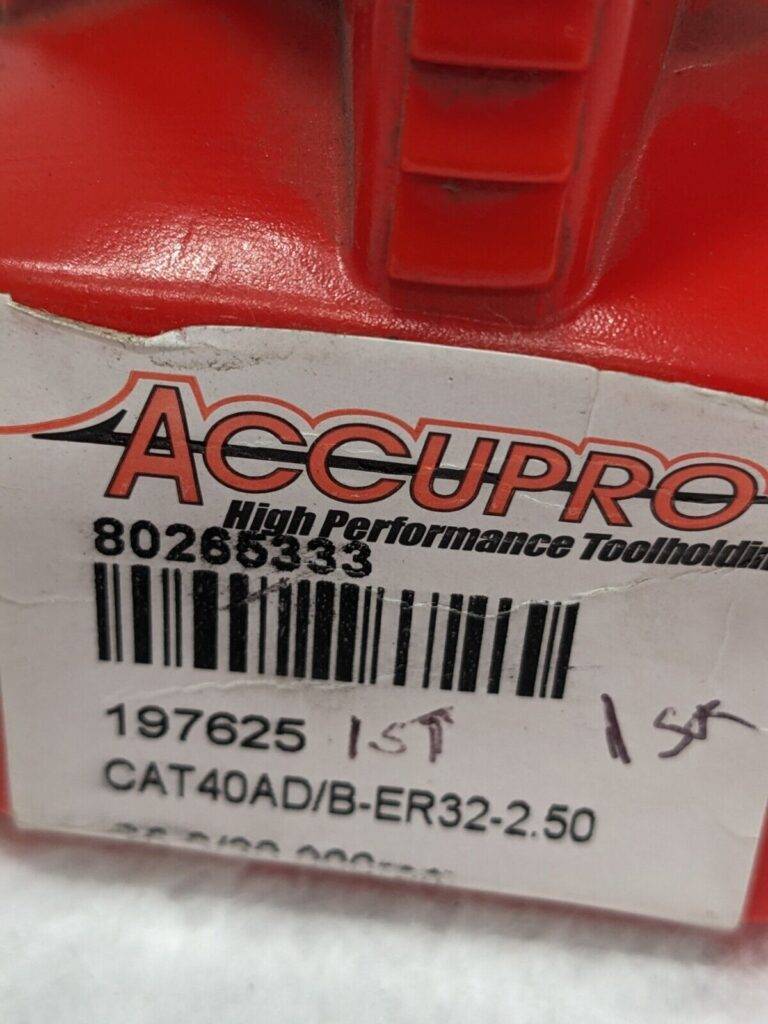 ACCUPRO Collet Chuck 0.078 to 0.787" Capacity, ER Collet, Taper Shank 80265333