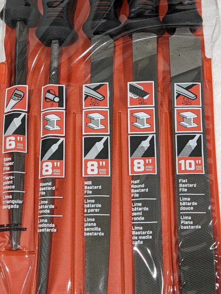 Nicholson 5Pc File Set With Ergonomic Handles 6", 8" & 10" 22150HIN