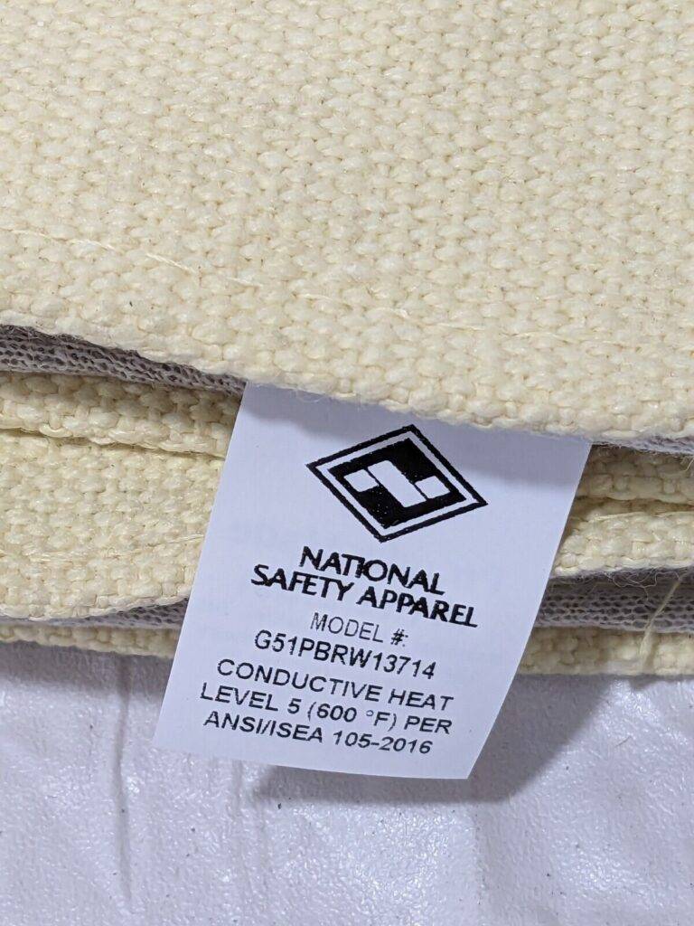 NATIONAL SAFETY APPAREL Heat Resist Gloves, Brown, 1 Pair G51PBRW13714