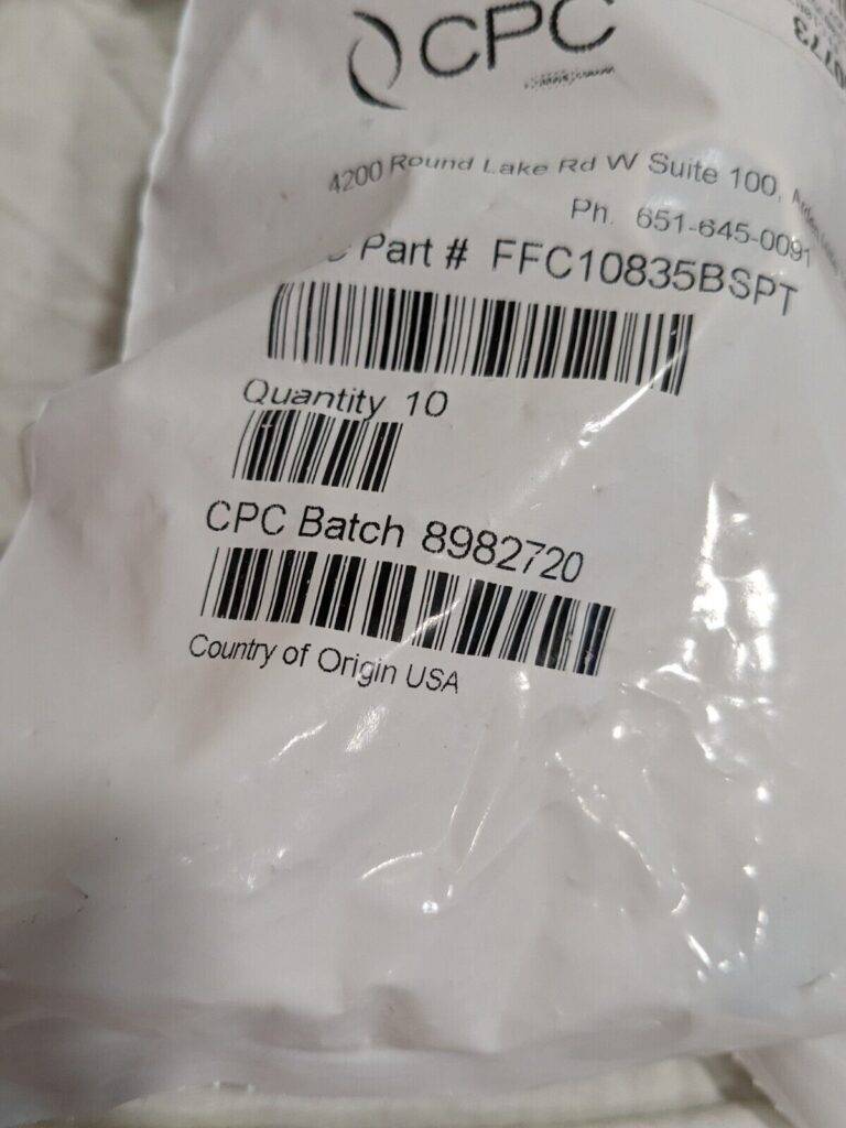 Colder Products 10pk FFC10835BSPT Non-Valved Male Thread Coupling Body 1/2 BSPT
