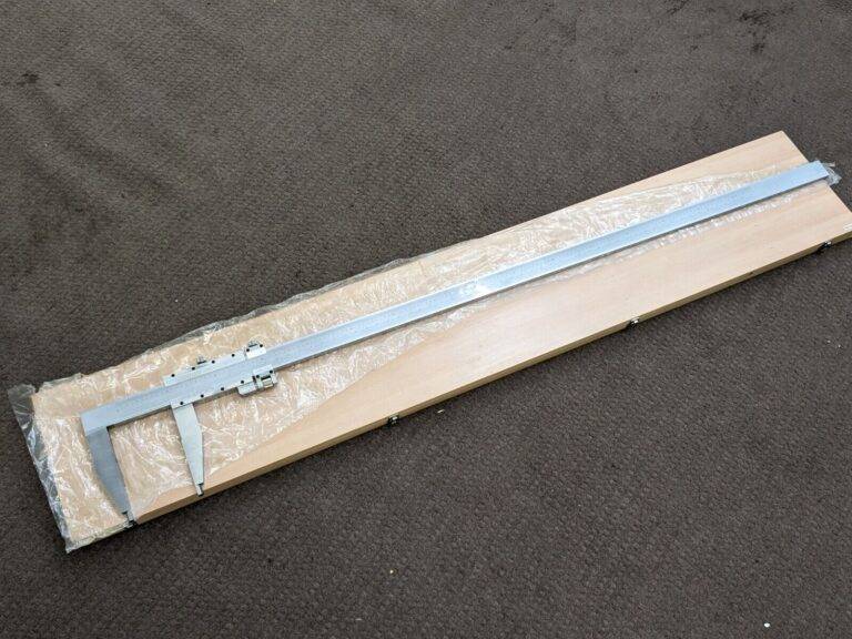 Heavy Duty Long Jaw Vernier Caliper w/ Case 0 to 60" Range 0.001" Grad. Damaged