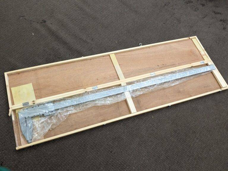 Heavy Duty Long Jaw Vernier Caliper w/ Case 0 to 60" Range 0.001" Grad. Damaged