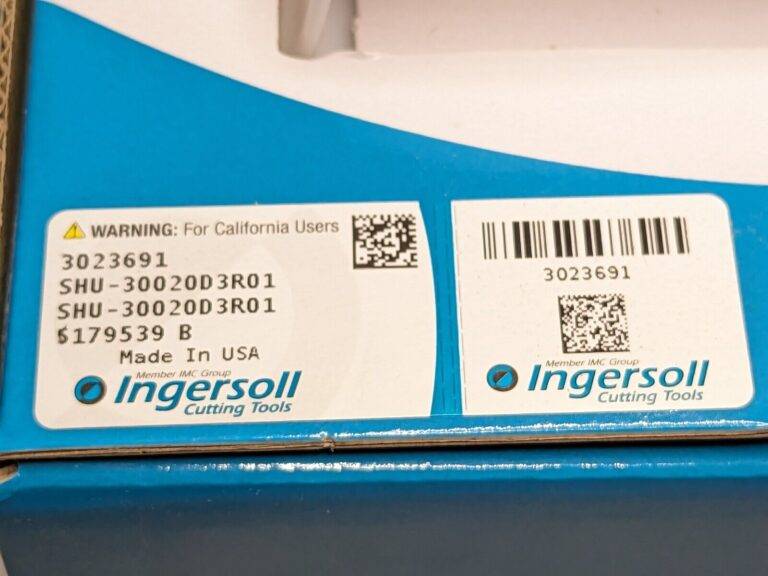 Ingersoll Indexable Face Mill 3"Cut Dia x 1" Bore Dia 5FL SHU-30020D3R01 3023691